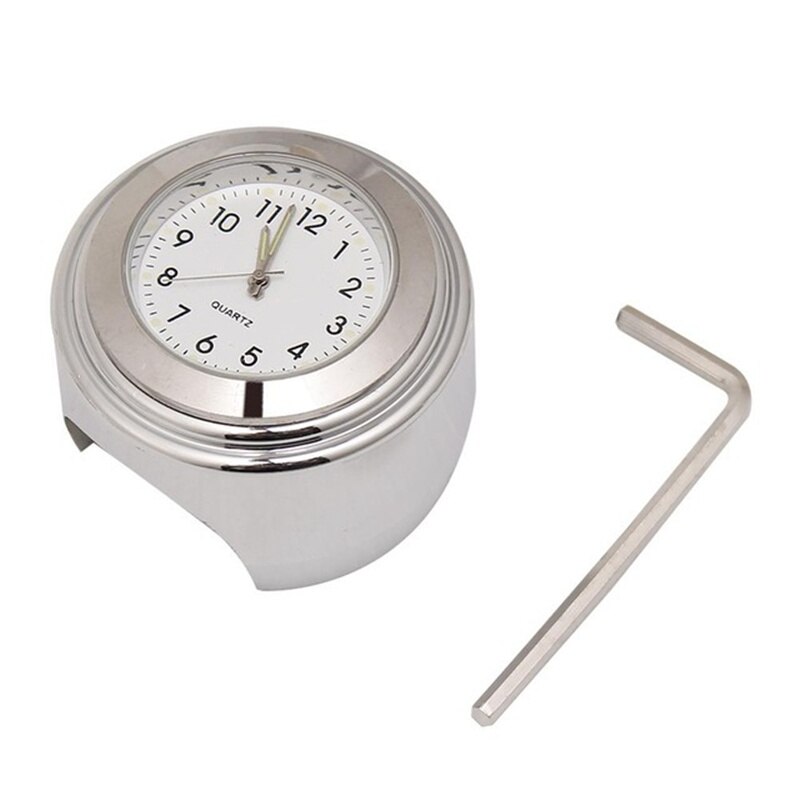 Reloj de Moto a prueba de polvo, de cuarzo, resistente al agua, montaje en manillar, horario Universal de motocicleta, 7/8 pulgadas: Type 2