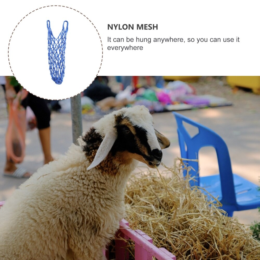 1pc Practical Livestock Feeding Mesh Bag Thickened Poultry Food Feeding Mesh Bag