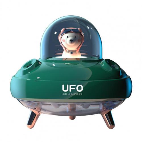 Humidificador de aire de para decoración del hogar, accesorios de coche recargable, doble Caño, UFO Bear:  Green Charging