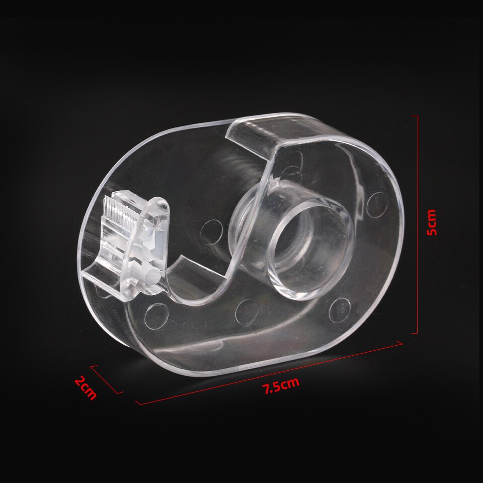 Draagbare Transparante Acryl Wimper Tape Cutter Kleurrijke Cutter Pe Medische Tapes Adhesive Roterende Tape Houder Wimper Gereedschappen: Clear cutter