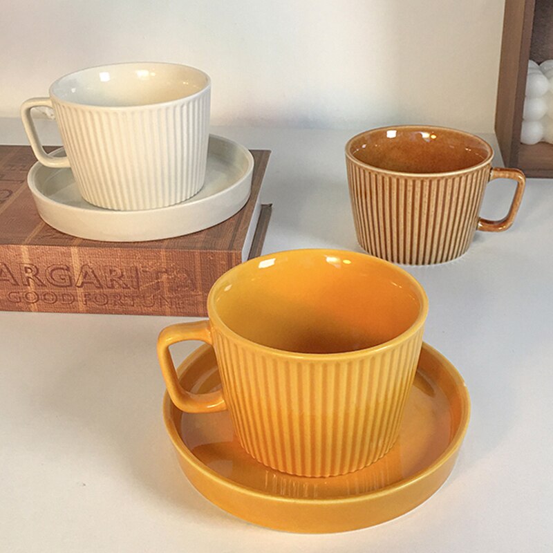 Tasses à expresso en céramique originales, Service à café pour petit déjeuner, Service à thé de l&#39;après-midi
