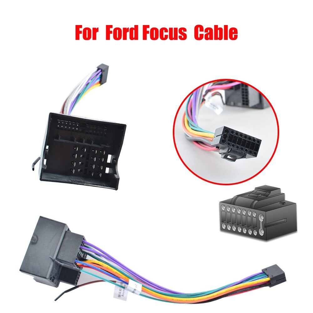 Universal 2 Din Car Android Radio Cable for KIA Nissan Toyota SUZUKI Mitsubishi Pajero V97 HONDA Ford Peugeot Power Connector: For Ford