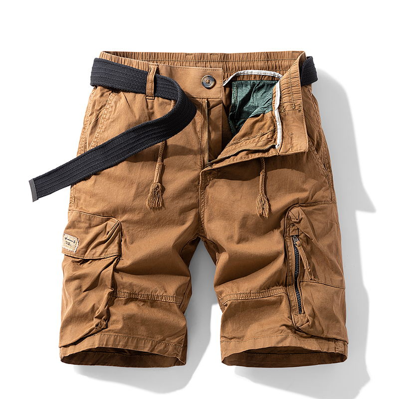 Zomer Heren Cargo Shorts Heren Heren Mode Katoenen Strand Met Meerdere Pocket Shorts Man Lente Casual Joggers Korte Broek Mannen