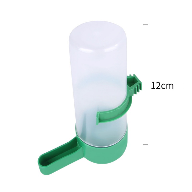 Alimentador de bebedero de agua para pájaros con Clip, botella dispensadora de suministros para pájaros, cuencos para mascotas, jaula para loros, 2 uds.: 2PCS L size