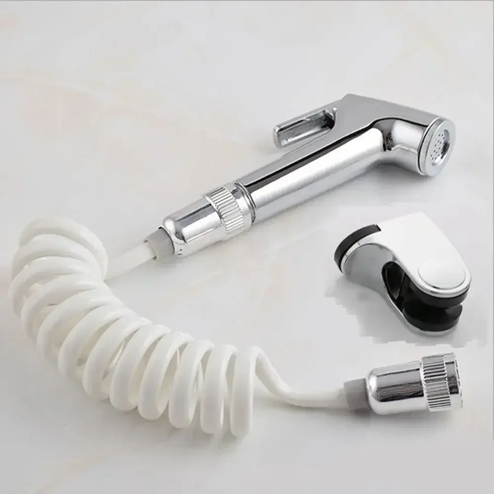 Badkamer Toilet Douchekop Zelf Handheld Toilet Bidets Sproeier Set Muurbeugel Hand Bidet Kraan Reiniging: green