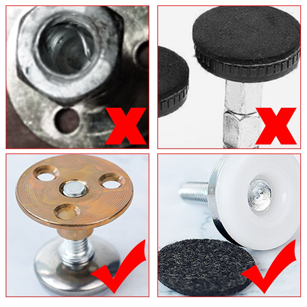 2pcs Adjustable Threaded Bed Frame Anti-shake Tools Telescopic Support Wall Bracket Bed Frame Accessory