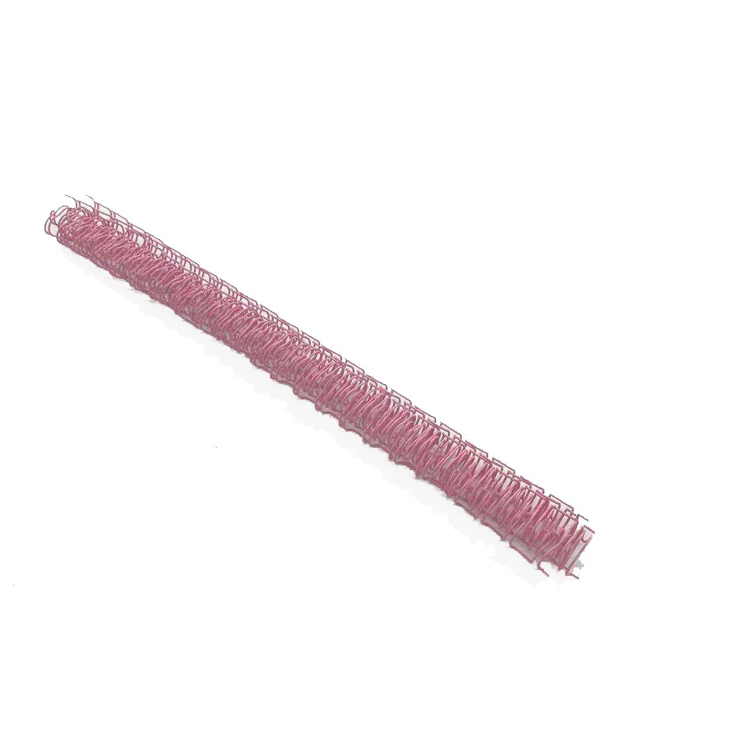 100pcs 9.5mm 2:1 Metal YO Double Coil Calendar Binding Coil Notebook Spring Book Ring Binding A4 Binders Double Wire Binding: Pink