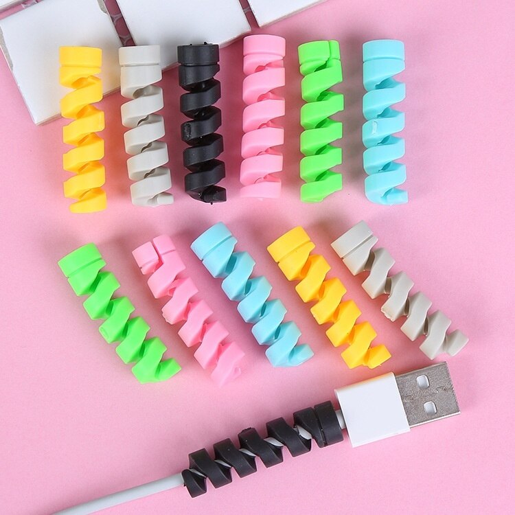 Funda protectora de Cable para cargador USB para teléfono móvil, accesorios para teléfono, 20 Uds.
