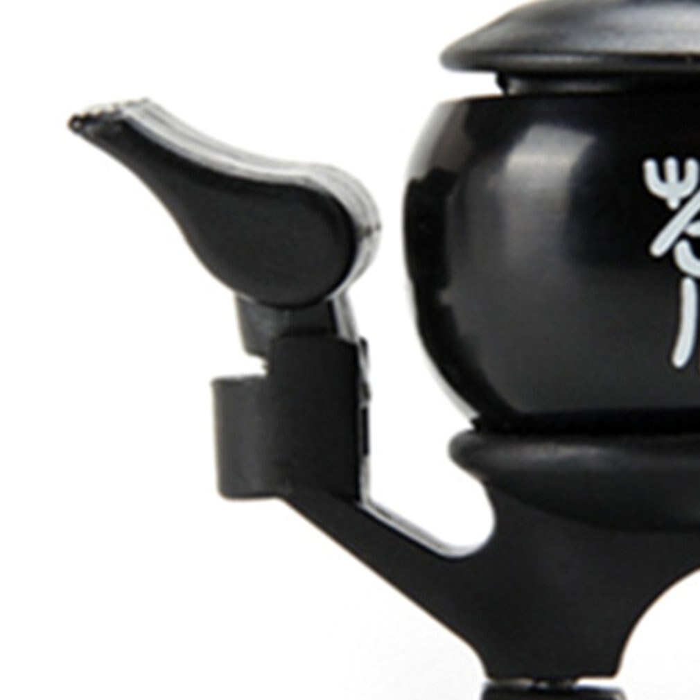 Fietsbel Novelty Mini Theepot Vormige Fiets Bell Ring (Zwart)