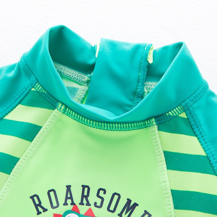 Baby Boy Swimwear Summer Rash Guards Sports Infant Handsome Dinosaur Beach UV Protection Surfing 1-2Year Toddler Swimwear