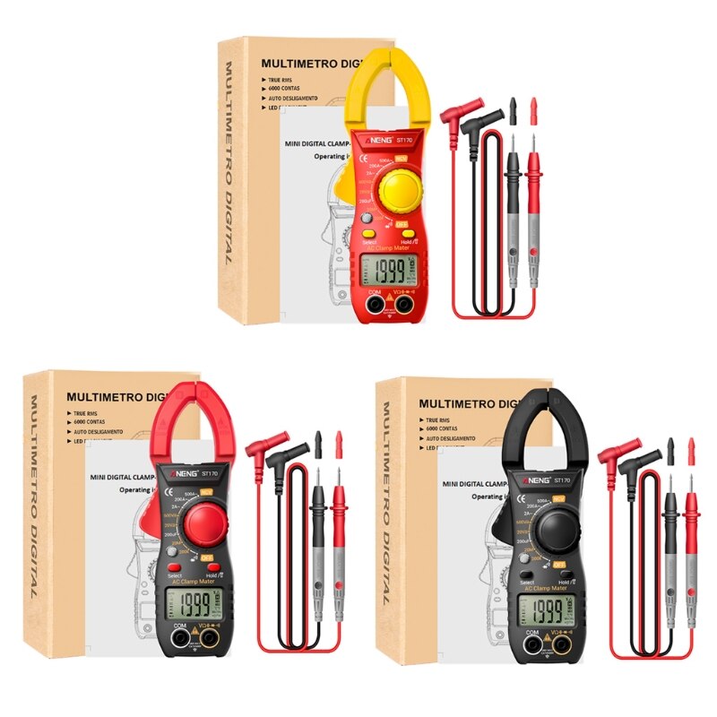 High Accuracy Clamp Meter Amp Meter True RMS Multimeter Auto-ranging Volt Tester Capacitance Resistance Diodes Meter