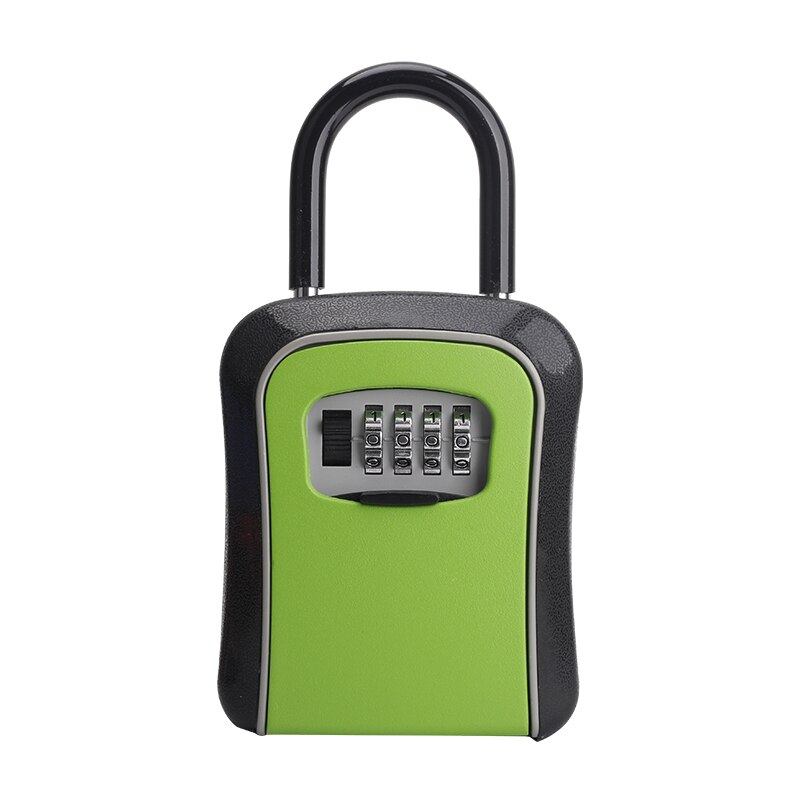 Password Safety Key Lock Box Outdoor Wall Mounted Weatherproof 4 Digit Combination Keys Storage Hanging Lock Boxes Indoor