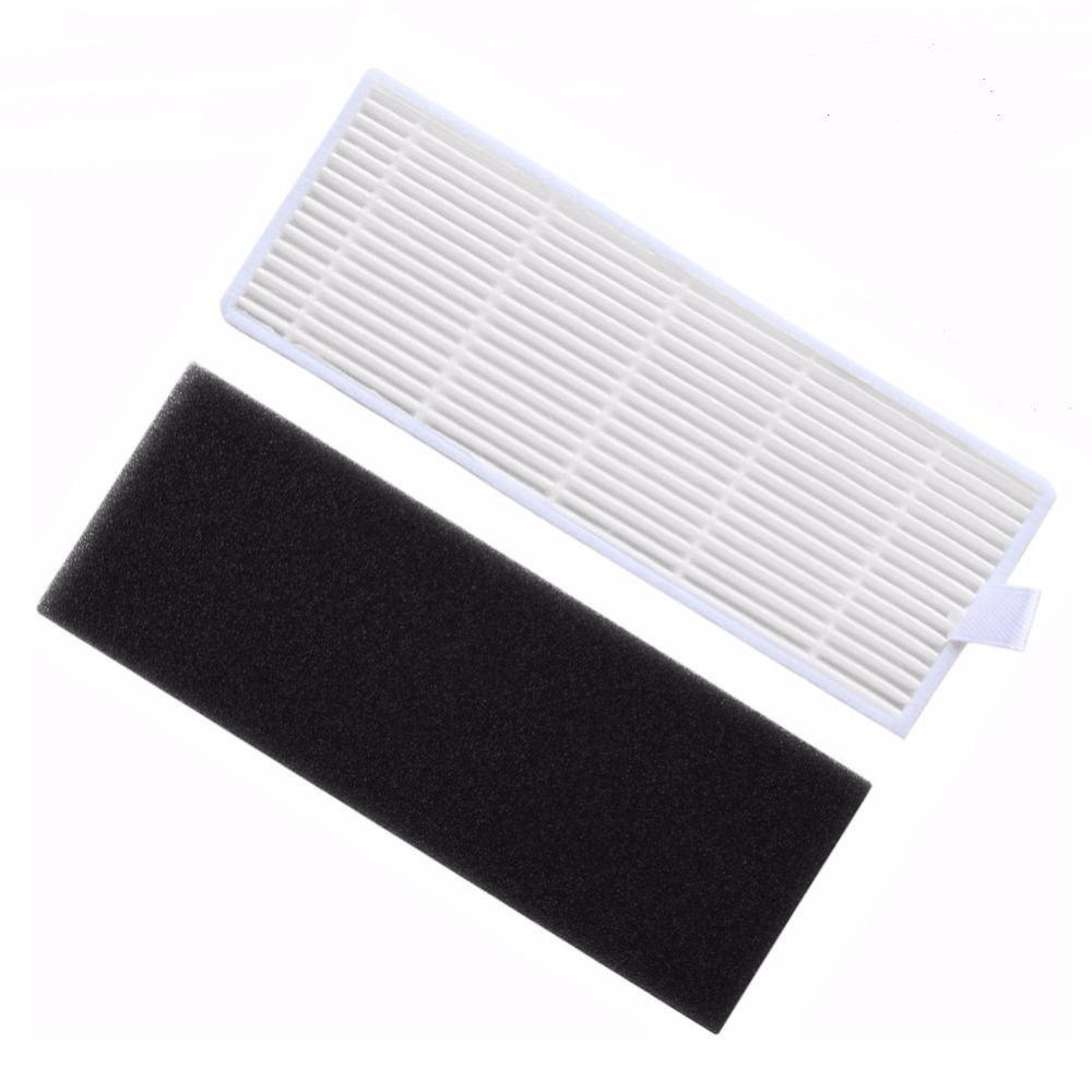 18 unids/lote Robot aspiradora filtro Hepa para ilife A8 a40 a6 a4 a4s partes filtro lateral cepillo danhui robot aspirador partes