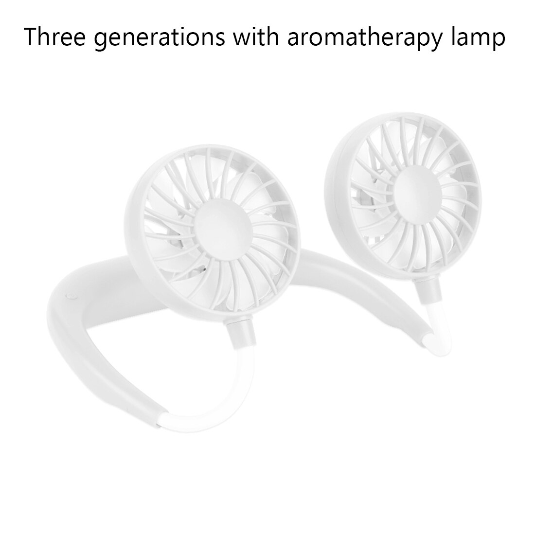 Portable USB Mini Fan Neck Fan Rechargeable Small Portable Sports Fan light Usb Desk Hand Air Conditioner cooler for Traveling ,: 6