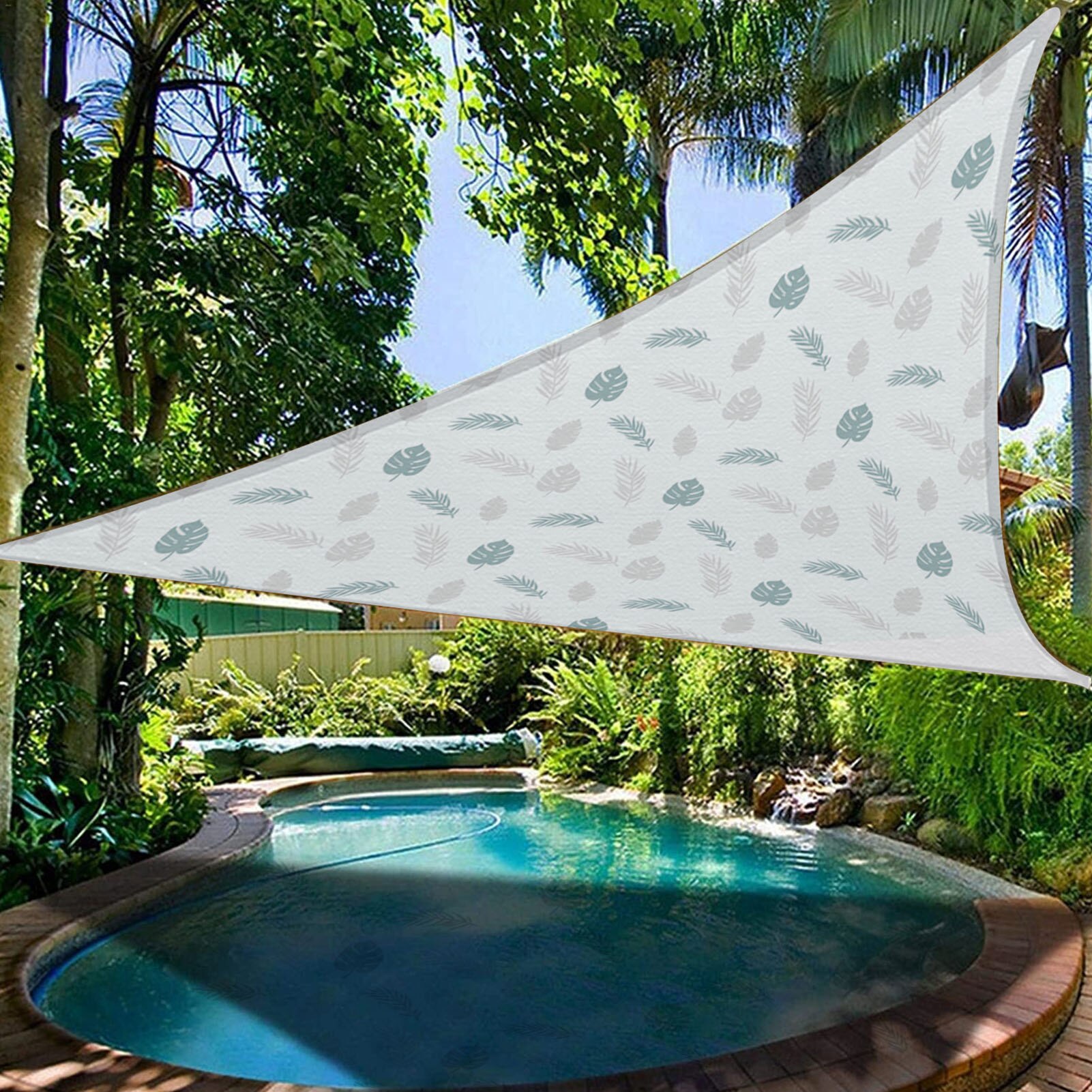 Toldo triangular para sombra de vela, refugio solar de bloque UV para instalaciones y actividades al aire libre, Patio, 2/3/4M