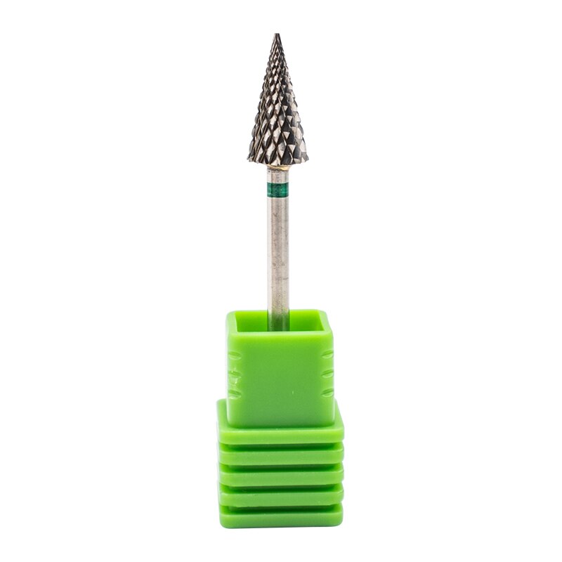 Fresas para uñas de aleación de tungsteno y plata, 6 uds., brocas de aleación de tungsteno para limar máquinas eléctricas, cabezales para manicura y manicura, 2,35mm: 2