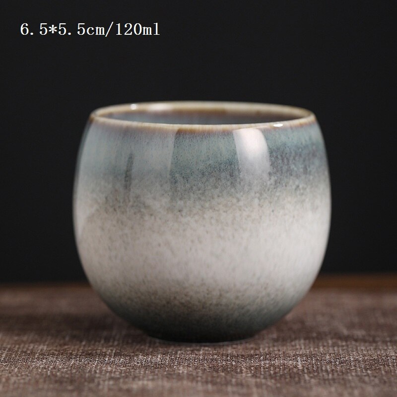 90/100/120 ml Chinese Retro Style Kiln random texture Ceramic tea cup Coffee cup Chinese porcelain: 2