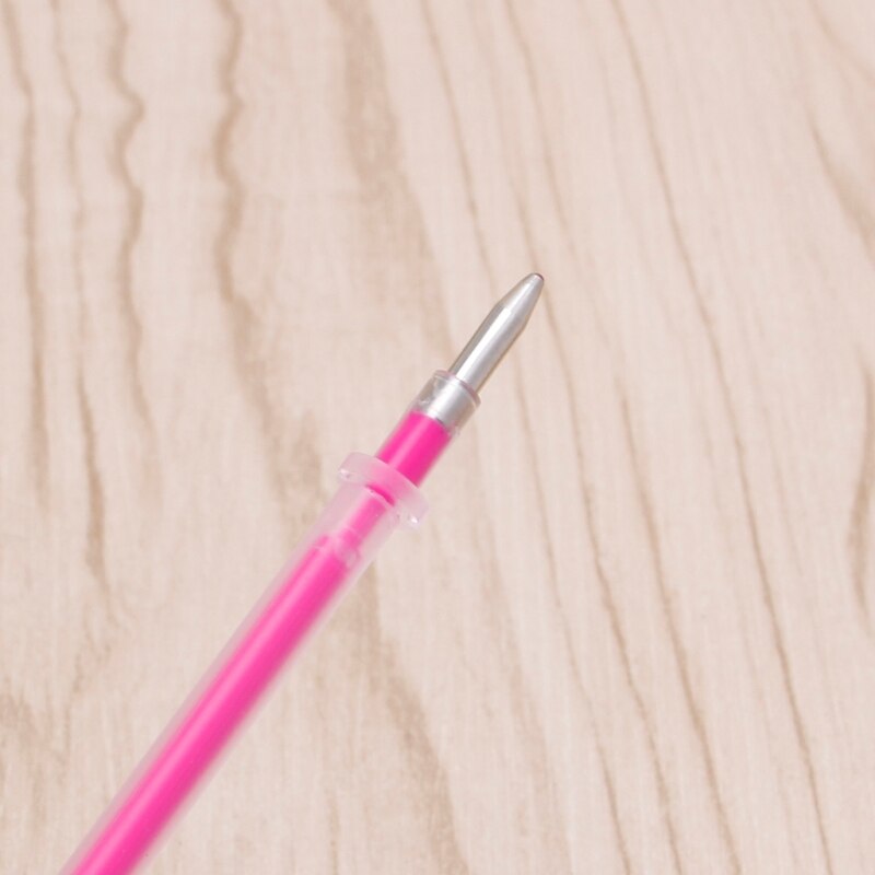 Metal 1 Set / 12 Pcs Gel Ink Pen Refills 12 Colors 0.38mm Marker Stationery School Supplies
