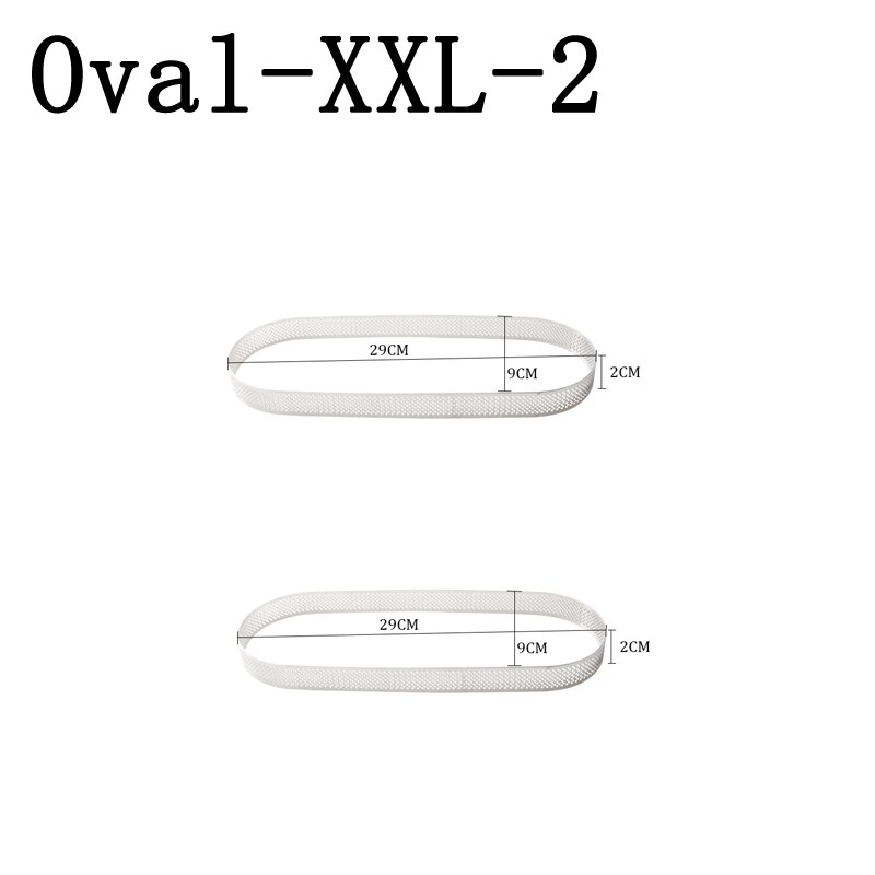 SHENHONG Oval Tartlet Molds French Dessert Mousse Fruit Pie Tart Ring Quiche Cake Mold au Citron Tarte Tatin Cheese Pan: Size XXL 2 Pieces