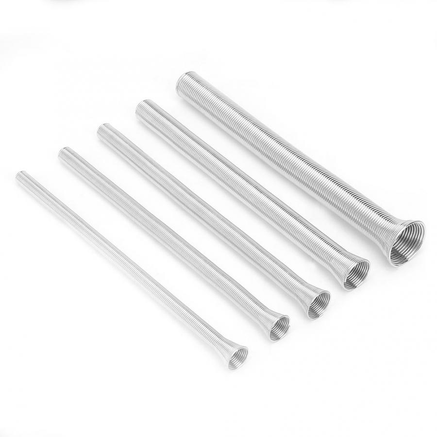 5Pcs 21cm Super Elastic Steel Spring Tube Bender PVC Electrical Wire Bending Pipe Spring Tube Bender