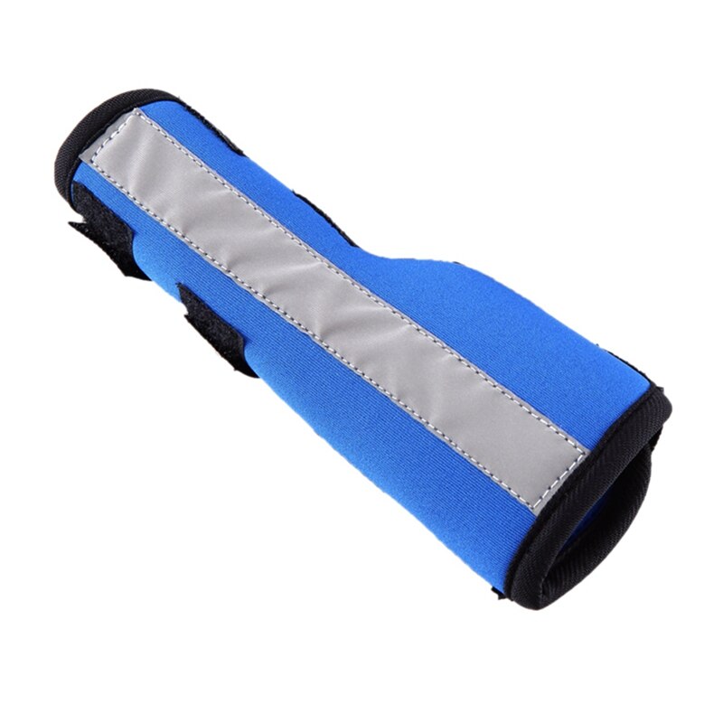Labra Extra Supportive Dog Canine Rear Leg Hock Joint Wrap Protects Wounds As They Heal Compression Brace Heals Prevents Injury: Blue / L
