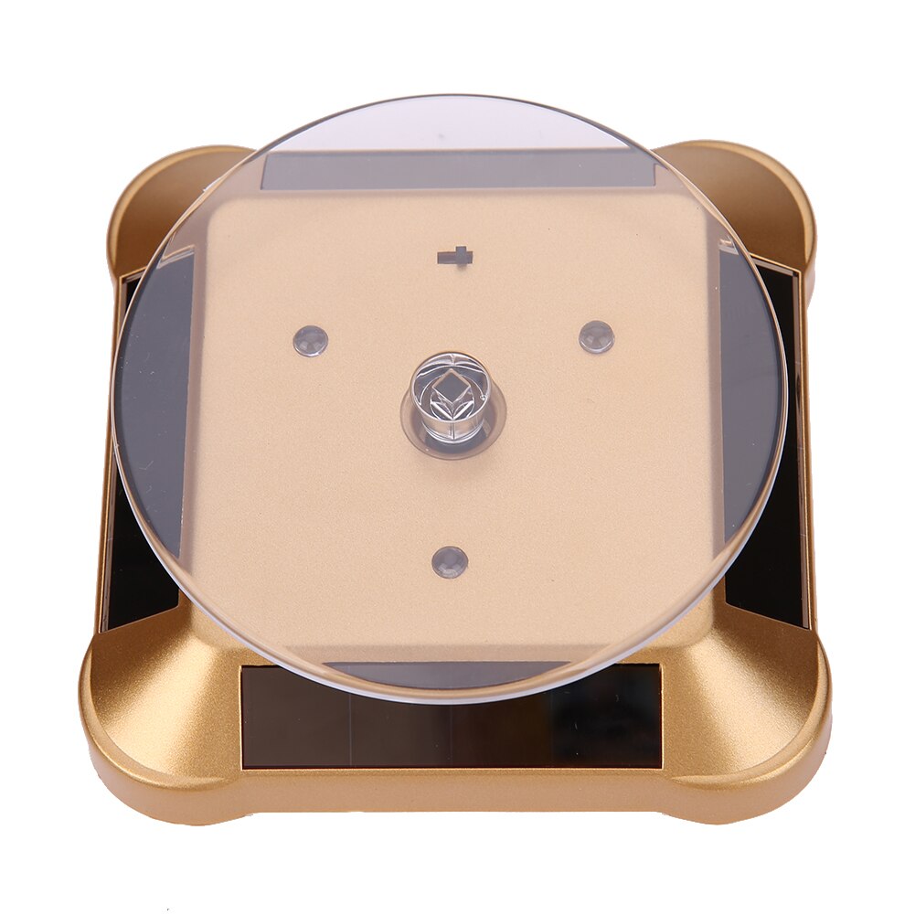 Solar Showcase 360 Turntable Rotating 038B Watch Ring Display Stand: Gold