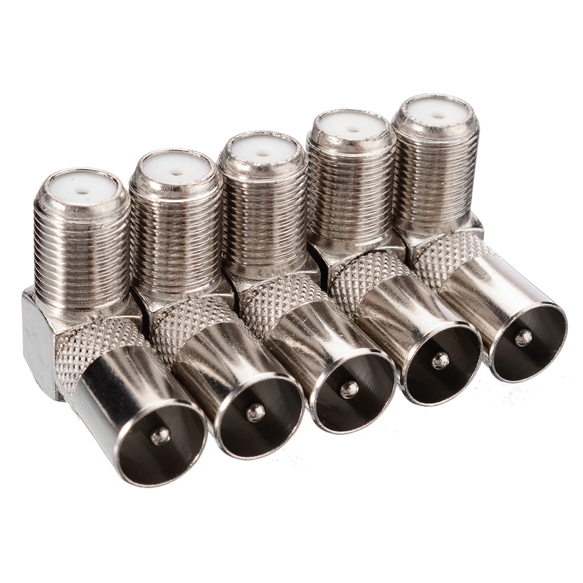 90 Degree Right Angled TV Aerial Antenna Plug Female to Male Connector Adapter Plug To Socket Coax Cable RF Coaxial