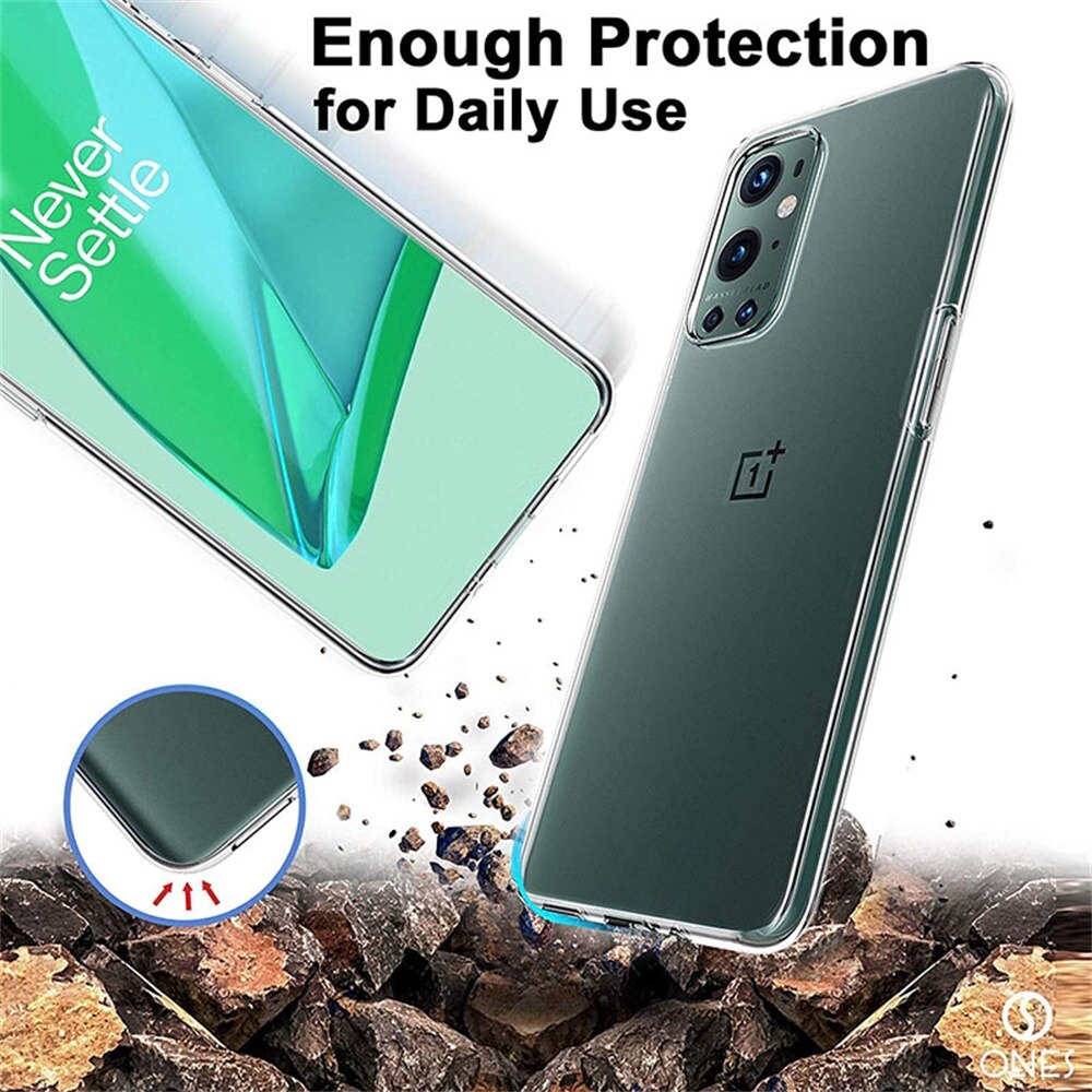 Kristall Klar Telefon fallen für Oneplus 9 / 9 Profi / 9R 5G Silikon dünn Einem Plus 9Profi Oneplus9 transparent Einfachheit Zurück Abdeckung