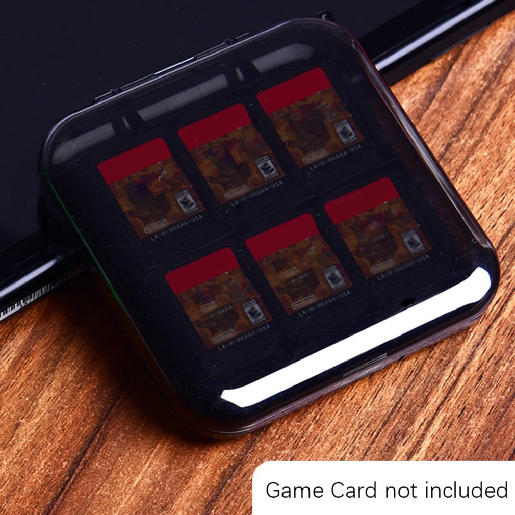 12 In 1 Game Card Case Cartridges Houder Voor Schakelaar Draagbare Beschermende Opslag Kaarten Micro Sd-kaart Transparante: Transparency Dark