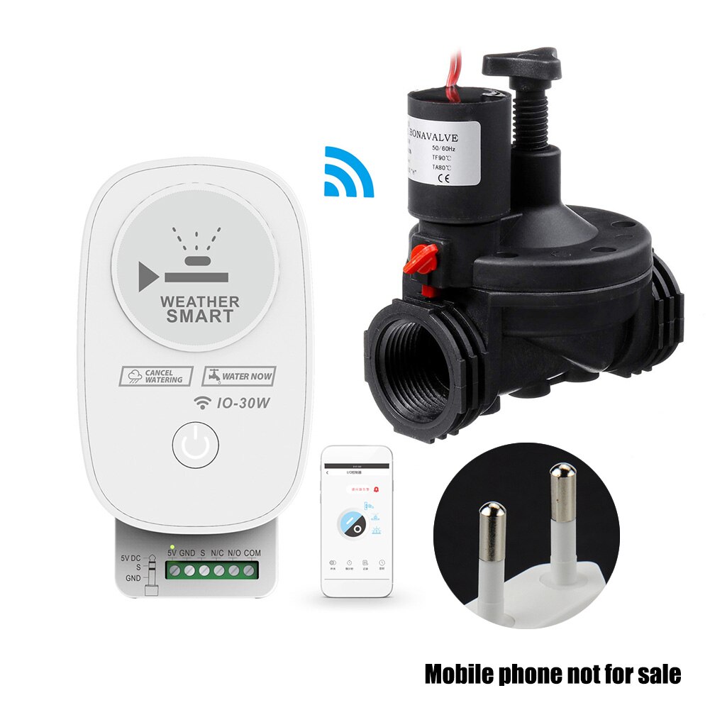Electric Solenoid Easy Use Garden Yard APP Control ABS Automatic Timer Practical Home Irrigation Valve WIFI Smart Lawn Sprinkler