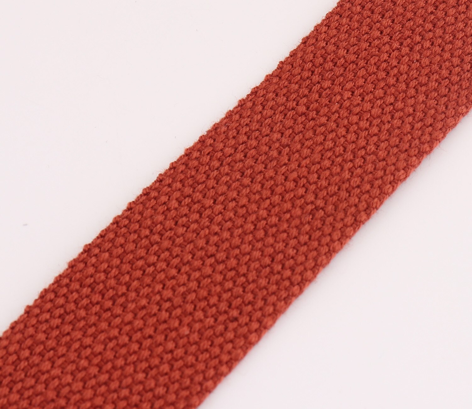 Dark orange cotton Webbing 38mm Bag strap Pure color Canvas Belt Strap Polyester sewing Bag Leash Pet collar