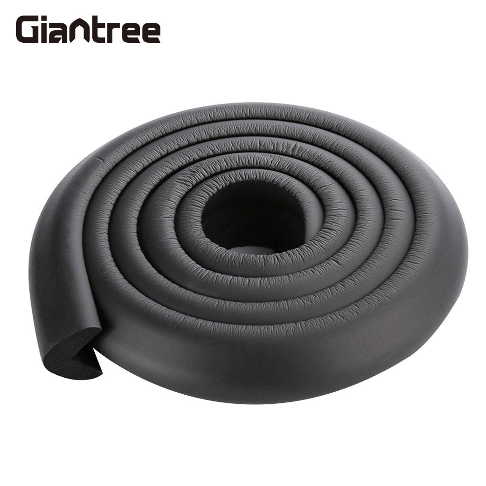 Foam Bumper Natuurlijke Bumper Strip Baby Protector Corner Edge Kussens Home Kinderen Bescherming Collision Kussen Strip: black