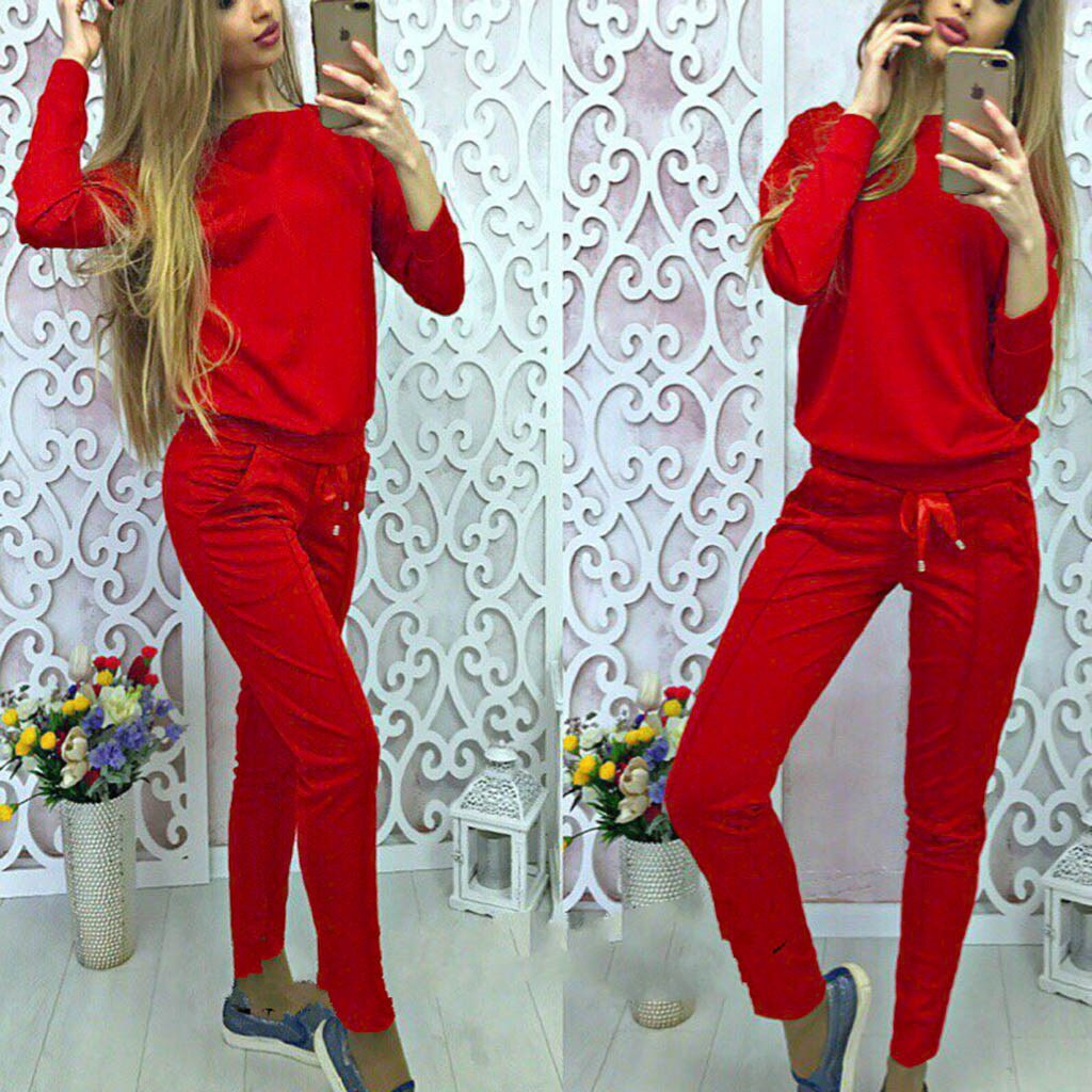 Conjunto deportivo sólido de manga larga de otoño para mujer, mallas deportivas azules para gimnasio, ropa deportiva sin costuras, conjunto de Tops y pantalones # g2