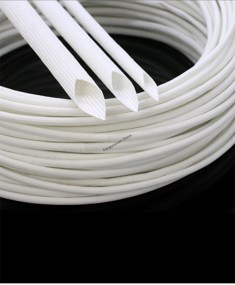 Mm Fiberglass Cable Sleeve Insulation Soft Braided Chemical Fiber