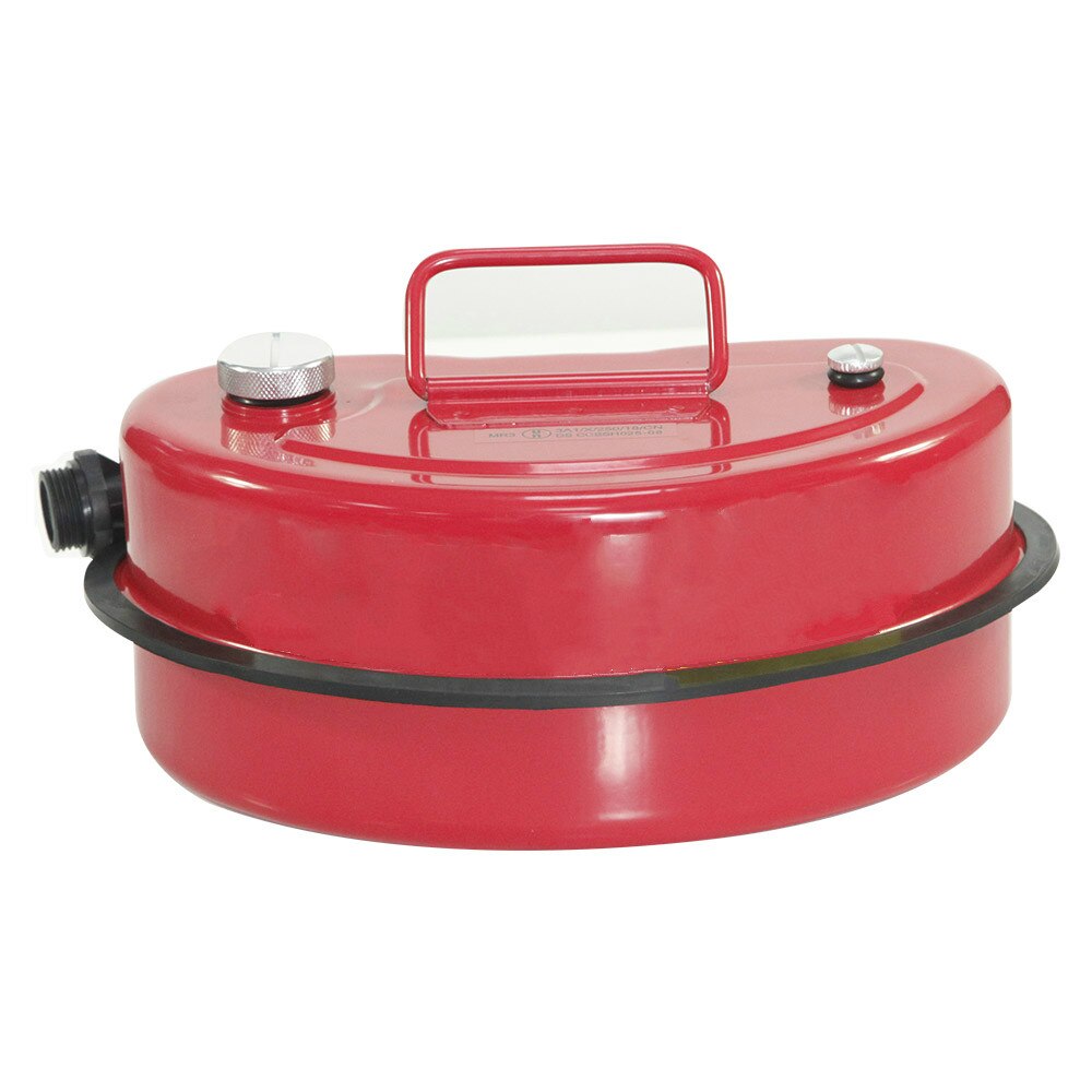 Car Motorcycle Motorcycle Spare Portable Fuel Tank 3L Liters Gasoline Diesel Water Tank Container Metal Oil Jerrycan Canister: Red
