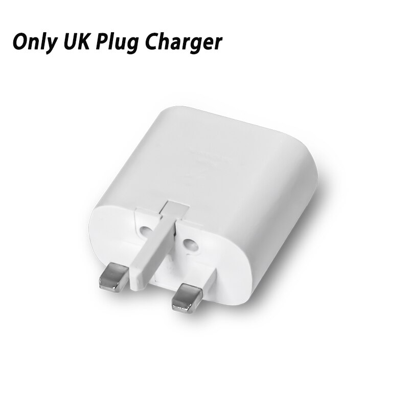Pro Samsung S21 Ultra Ladegerät PD 25W Adapter Typ C Chargeur Pro Galaxis M62 S21+ S20 FE 5G Telefon USB C Ladegerät EU uns UK AU Stecker: UK Weiß