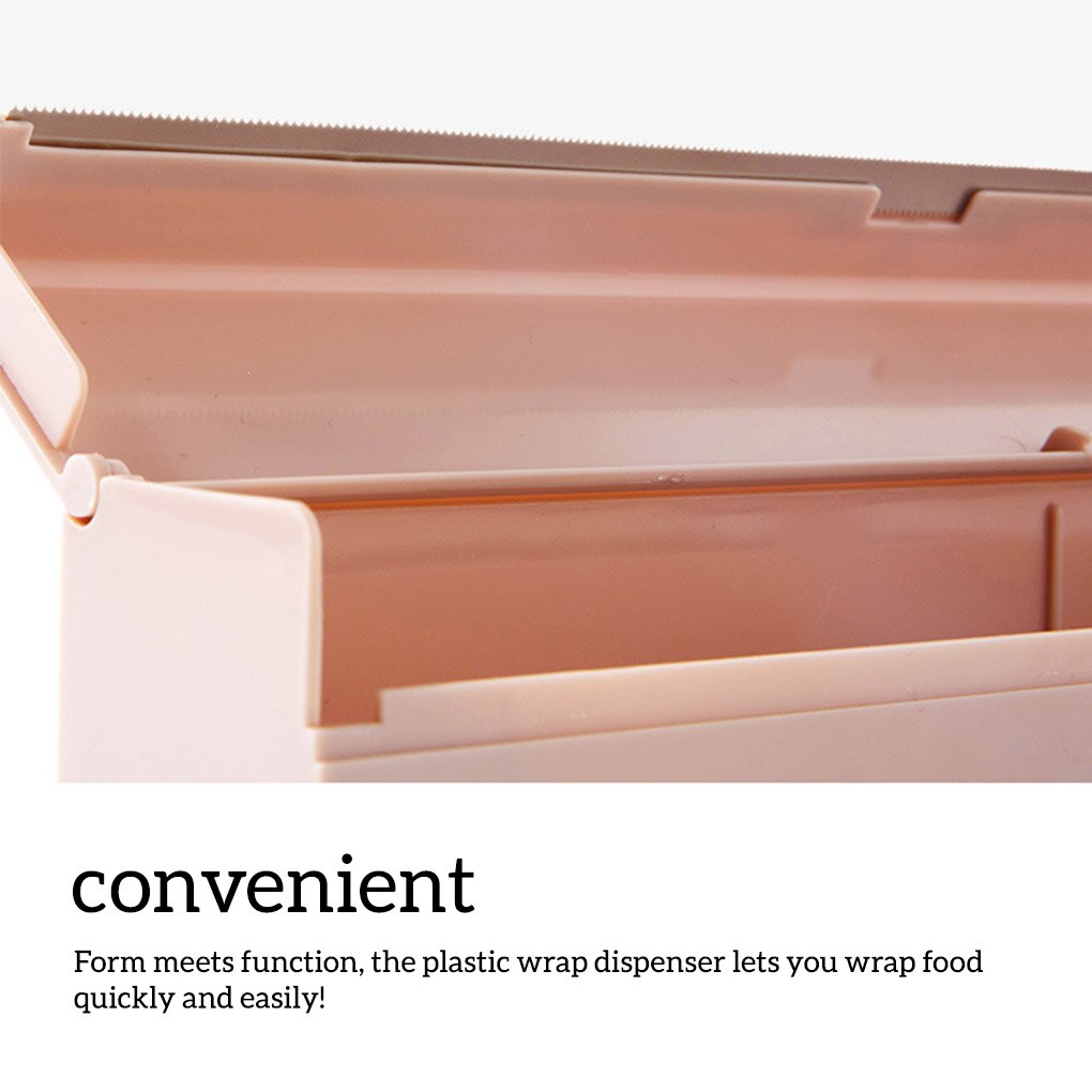 Food Plastic Wrap Dispenser Reusable Container Fresh Keeping Wrapper Film Holder Storage Case Household Kitchen Accessories