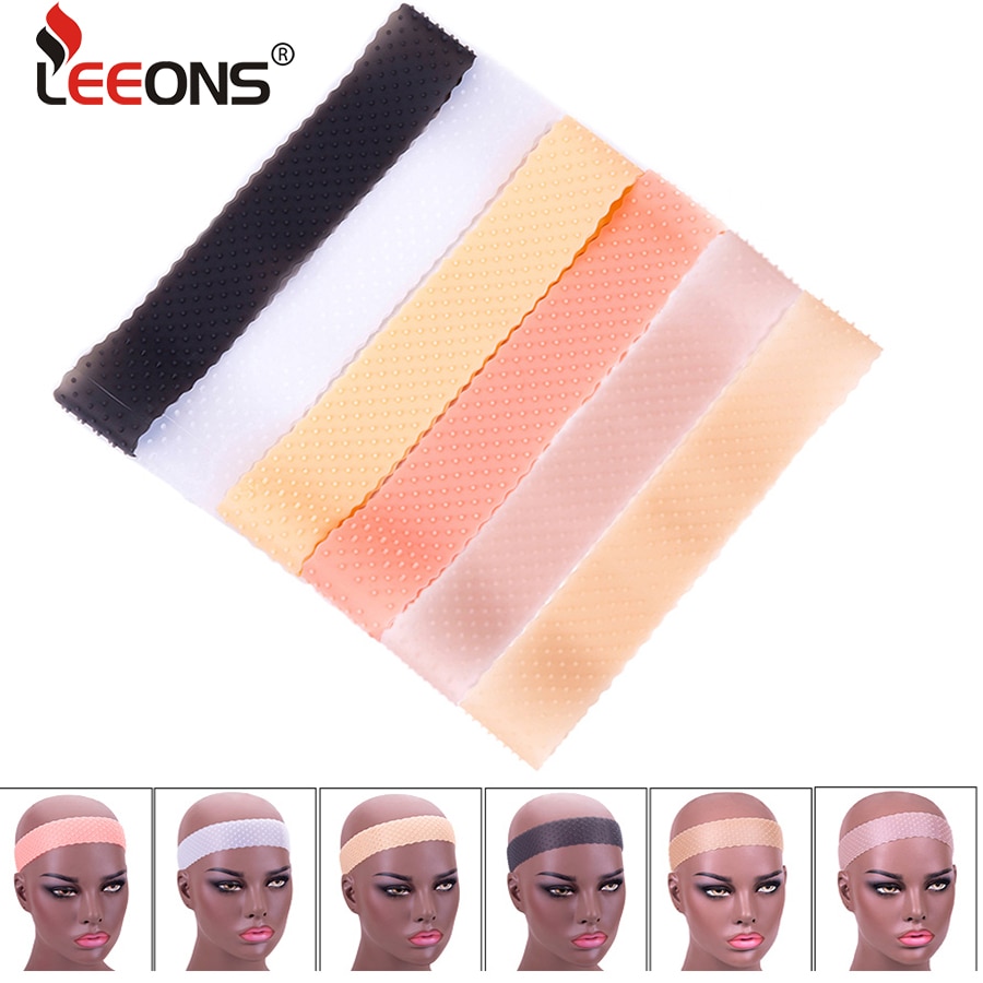 Haar Accessorins Lucency Siliconen Pruik Band Antislip Grip Hoofdband Verstelbare Elastische Band Voor Pruiken Grijper Bruin Onzichtbare