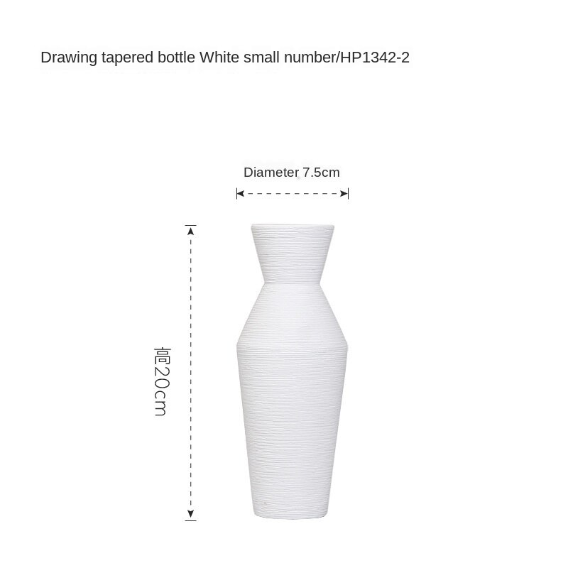 Morandi Brushed Ceramic Vase Flower Arrangement Living Room Villa Country Style Home Decoration Nordic Simple Modern Home Decor: 1342-2