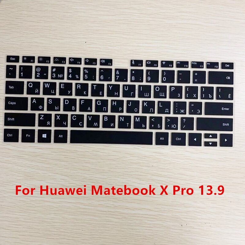 Russische Silikon Tastatur Abdeckung für Huawei Matebook 13 X Profi 13,9 Dünne Aufkleber für Matebook X Profi 13,9 Schutzhülle Film: X  Profi 13.9