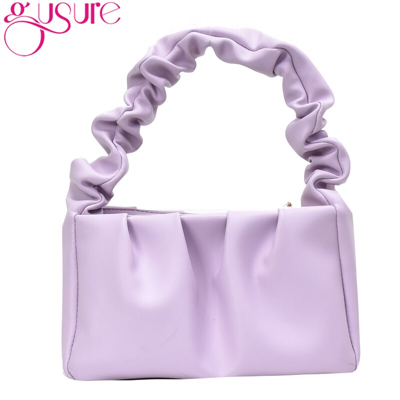 Gusure Women Bags ins Handbag Summer Casual Shoulder Bags Wild Style Messenger Bag for Lady Popular soft Pu top handle