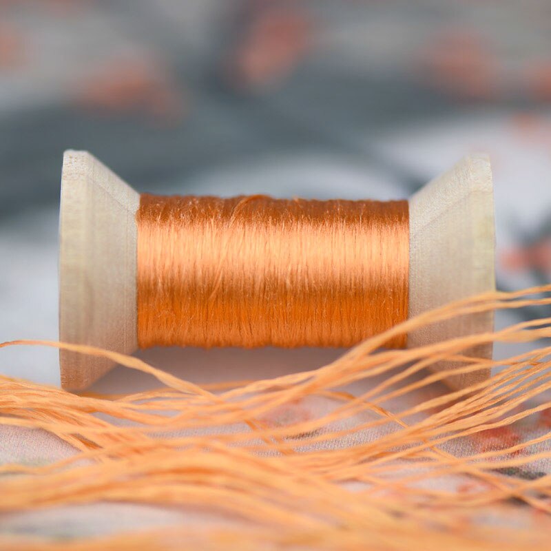 Reddish brown embroidery thread/practical mini spool/suzhou embroidery thread /DIY common thread: 6