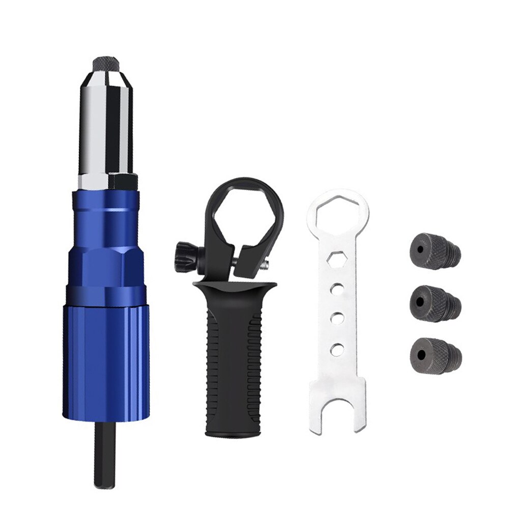 Electric Rivet Tool 2.4mm-4.8mm Rivet Nut Tool Adapter Cordless Riveting Tool Conversion Connector Insert Nut Pull Rivet Tool