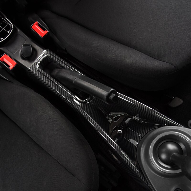 Caja de almacenamiento para reposabrazos Central de coche, contenedor de fibra de carbono, funda organizadora de guantes para Smart fortwo 453