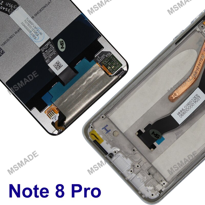 Display da 6.3 &quot;per Xiaomi Redmi Note 8 Display LCD Touch Screen Digitizer Assembly per Redmi Note 8 PRO parti di ricambio LCD