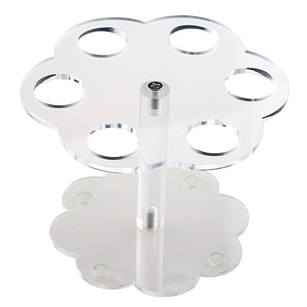 Acrylic Ice Cream Stand Cake Cone Stand Holder 6/16 Cones Wedding Buffet Display HY99: 6 holes