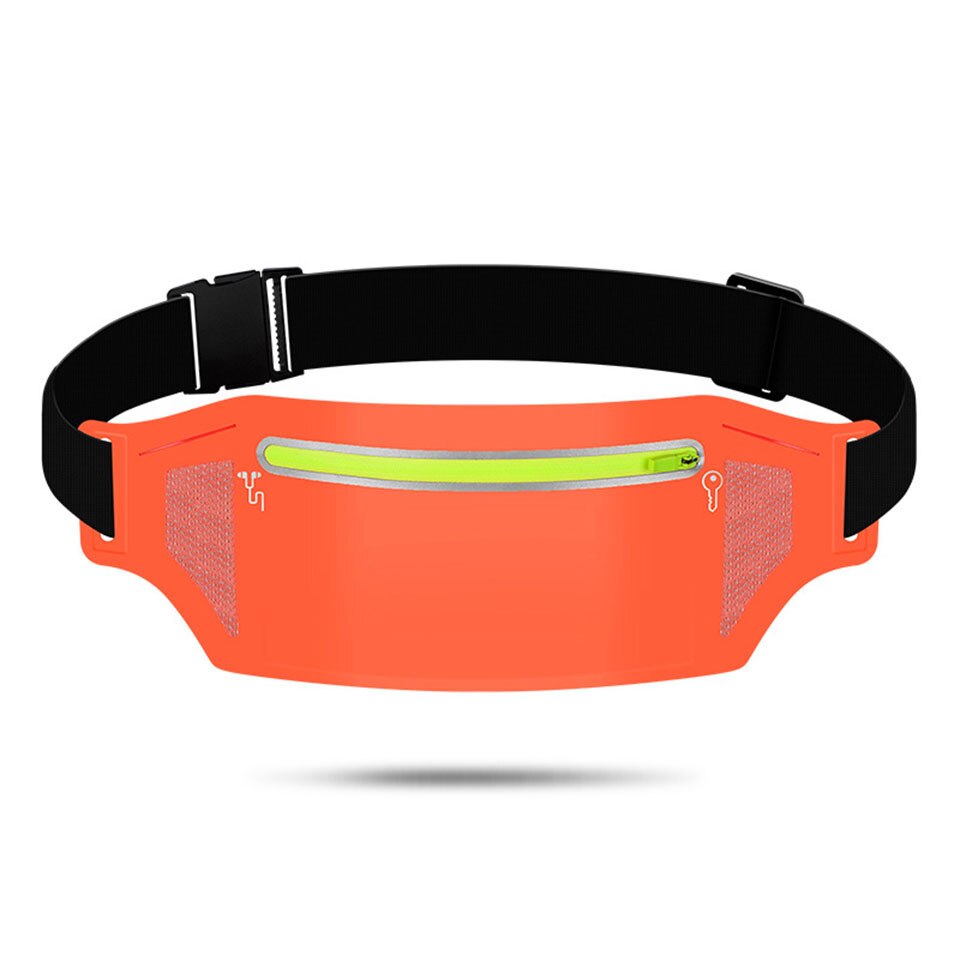 Trail Running Bag Waterproof Running Waist Bag Reflective Fanny Pack Men Women Jogging Marathon Belt bag Gym Fitness Bag: Type A Orange