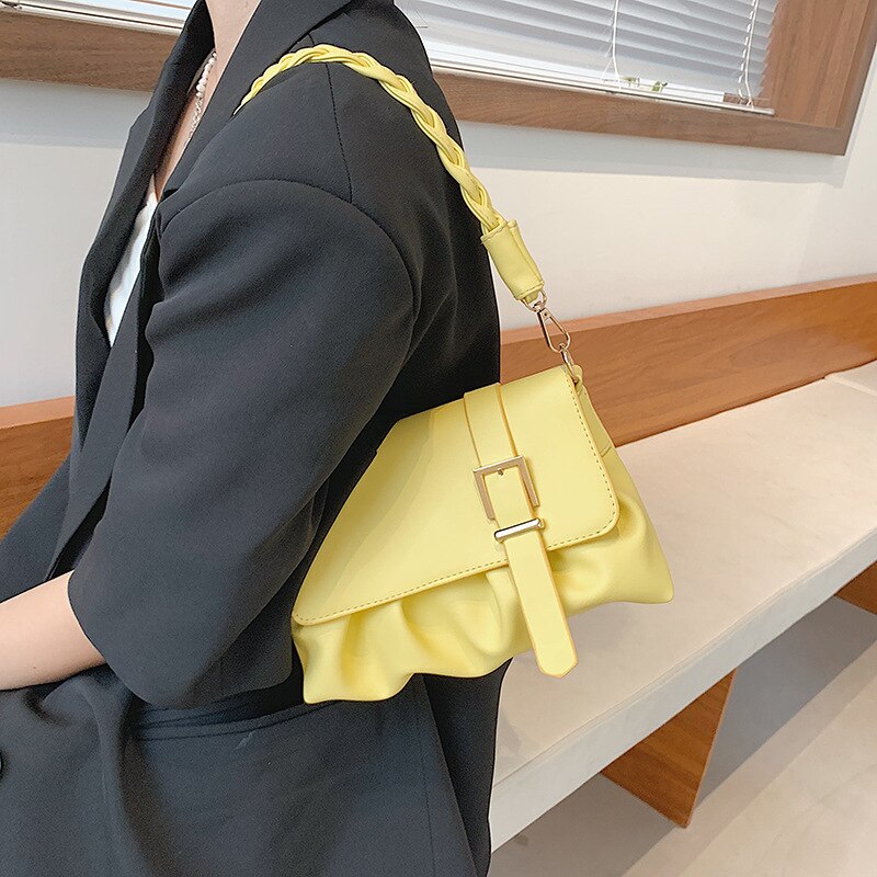Neue Tasche frauen Schulter Achselhöhle Kleine Quadratische Tasche frauen Kette Tasche Taschen für Frauen 2022 Frühling und sommer Gelee Geldbörse