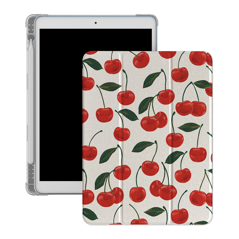 Cute Cherry Case For Apple iPad Air 2024 11 inch Air5 4 10.9 iPad 5 6 7 8 9 Gen 9.7 Air 3 10.2 10.5'' mini 6 5 4 Soft Cases