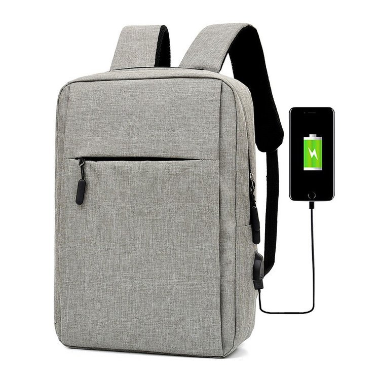 Casual Rugzakken Mannen Laptop Rugzak Effen Kleur Schooltas Mannen Reizen Daypacks Mannelijke Leisure Schoudertassen Mochila: Gray